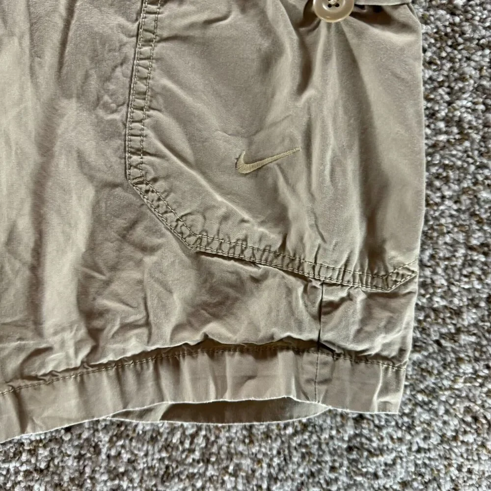 Nike Shorts Mens Medium Tan Cargo The Athletic Department Adjustable Waist Adult